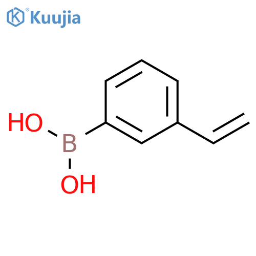 (3-vinylphenyl)boronic acid structure
