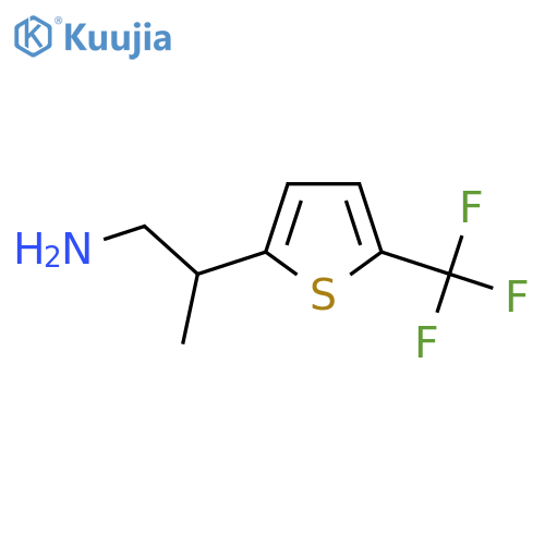 2-5-(trifluoromethyl)thiophen-2-ylpropan-1-amine structure