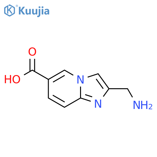 Imidazo[1,2-a]pyridine-6-carboxylic acid, 2-(aminomethyl)- structure