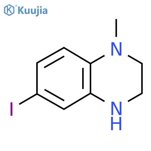 6-Iodo-1-methyl-1,2,3,4-tetrahydroquinoxaline structure