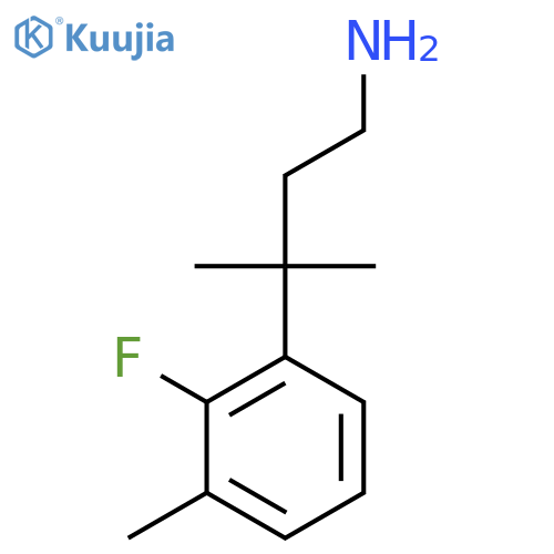 3-(2-fluoro-3-methylphenyl)-3-methylbutan-1-amine structure