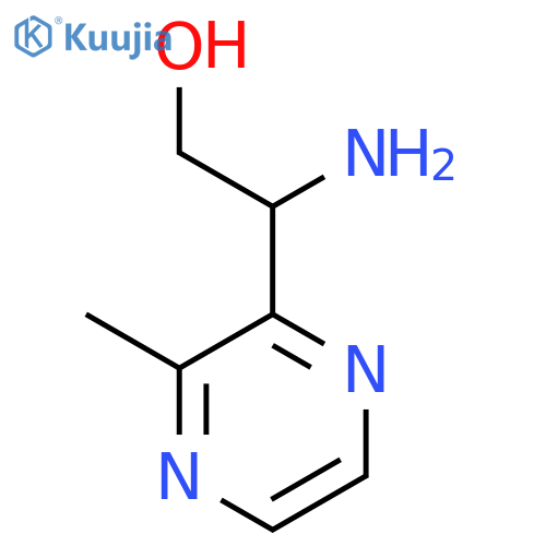 2-amino-2-(3-methylpyrazin-2-yl)ethan-1-ol structure