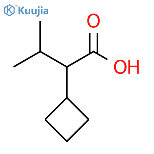 2-cyclobutyl-3-methylbutanoic acid structure