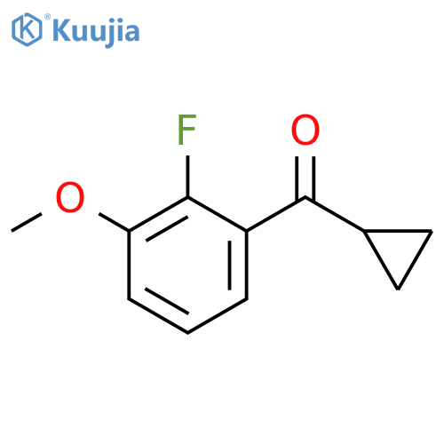 cyclopropyl(2-fluoro-3-methoxyphenyl)methanone structure