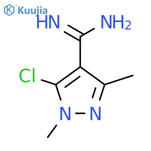 5-chloro-1,3-dimethyl-1H-pyrazole-4-carboximidamide structure