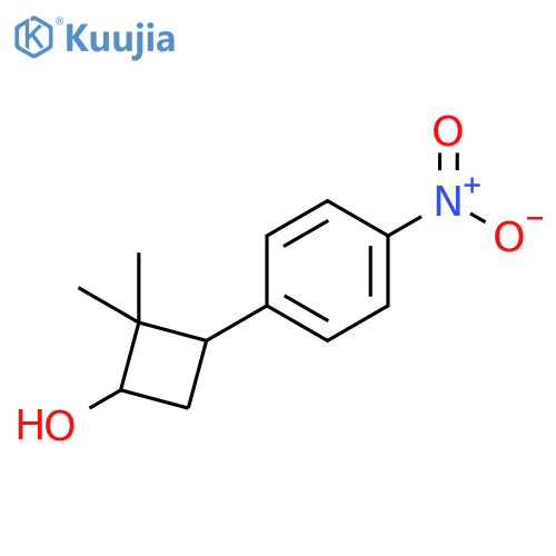 Cyclobutanol, 2,2-dimethyl-3-(4-nitrophenyl)- structure