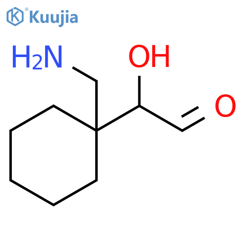 Cyclohexaneacetaldehyde, 1-(aminomethyl)-α-hydroxy- structure
