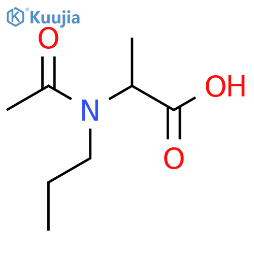 2-(N-propylacetamido)propanoic acid structure