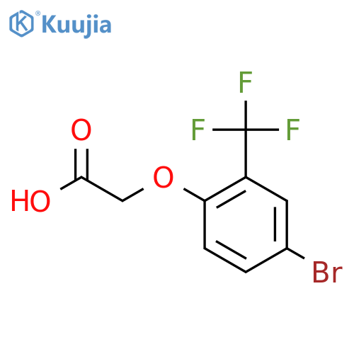 2-4-bromo-2-(trifluoromethyl)phenoxyacetic acid structure