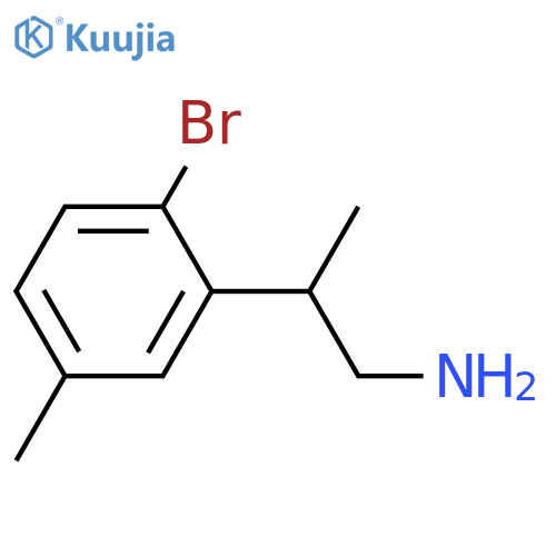 2-(2-bromo-5-methylphenyl)propan-1-amine structure