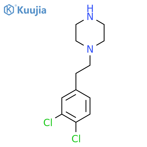 1-[2-(3,4-Dichlorophenyl)ethyl]piperazine structure