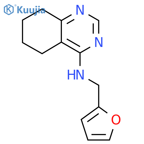 N-(furan-2-yl)methyl-5,6,7,8-tetrahydroquinazolin-4-amine structure