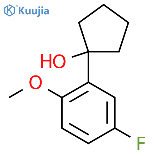 1-(5-Fluoro-2-methoxyphenyl)cyclopentanol structure