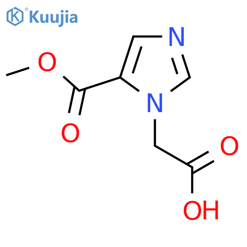 2-[5-(methoxycarbonyl)-1H-imidazol-1-yl]acetic acid structure