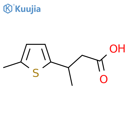 3-(5-methylthiophen-2-yl)butanoic acid structure
