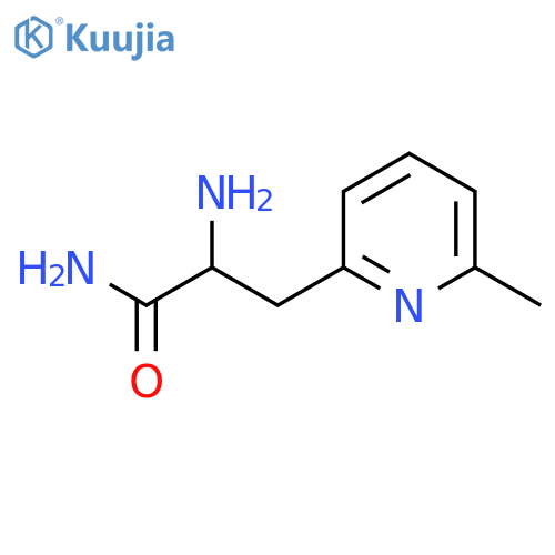 2-amino-3-(6-methylpyridin-2-yl)propanamide structure
