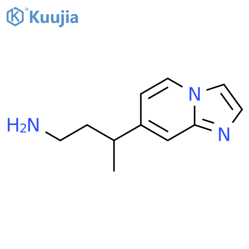 3-{imidazo1,2-apyridin-7-yl}butan-1-amine structure
