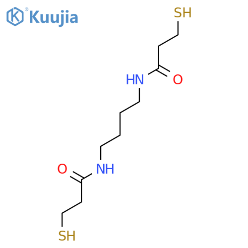 Propanamide, N,N'-1,4-butanediylbis[3-mercapto- structure