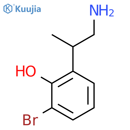 2-(1-aminopropan-2-yl)-6-bromophenol structure