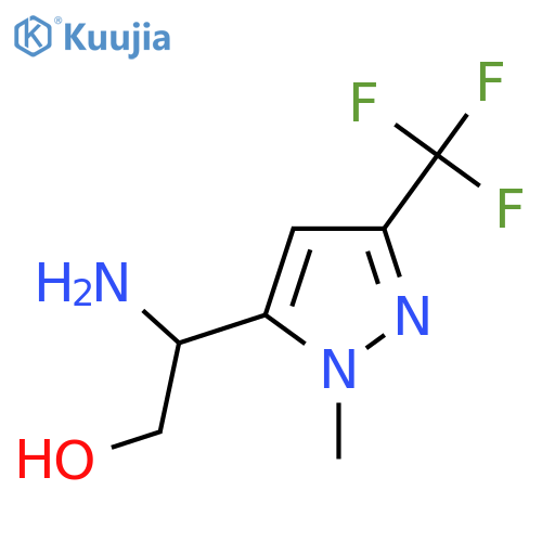 2-amino-2-1-methyl-3-(trifluoromethyl)-1H-pyrazol-5-ylethan-1-ol structure