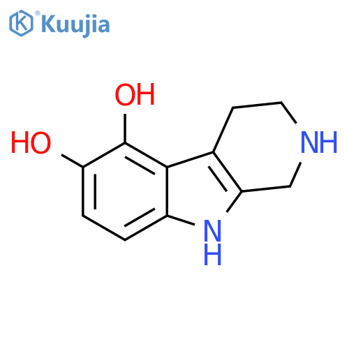 1H-Pyrido[3,4-b]indole-5,6-diol,2,3,4,9-tetrahydro- structure