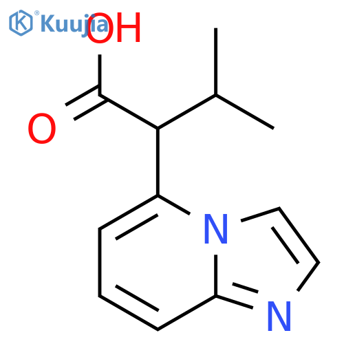 2-{imidazo1,2-apyridin-5-yl}-3-methylbutanoic acid structure