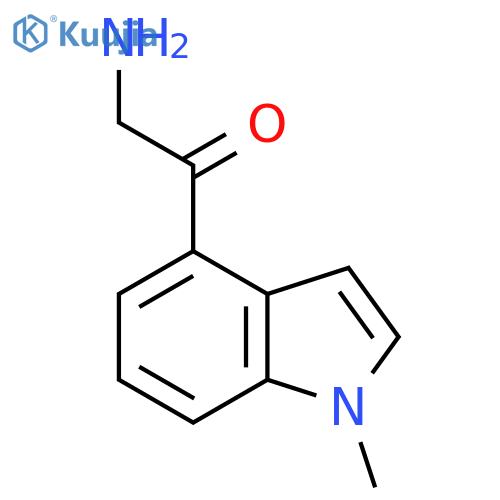 2-amino-1-(1-methyl-1H-indol-4-yl)ethan-1-one structure