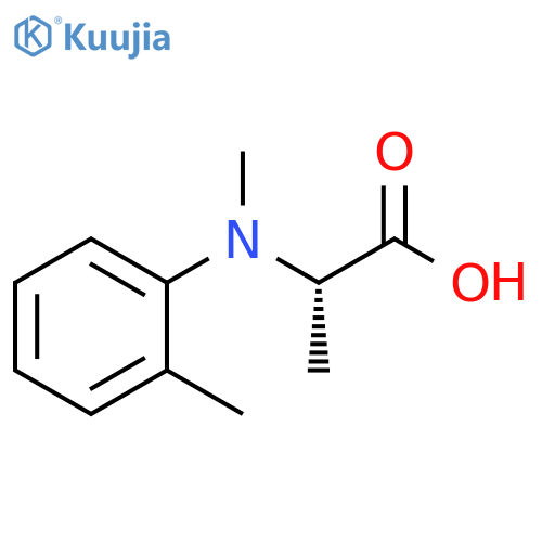 (2S)-2-(N,2-dimethylanilino)propanoic acid structure