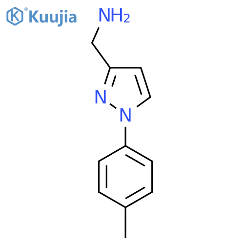 1-(4-methylphenyl)-1H-pyrazol-3-ylmethanamine structure