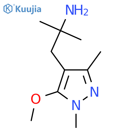1-(5-methoxy-1,3-dimethyl-1H-pyrazol-4-yl)-2-methylpropan-2-amine structure