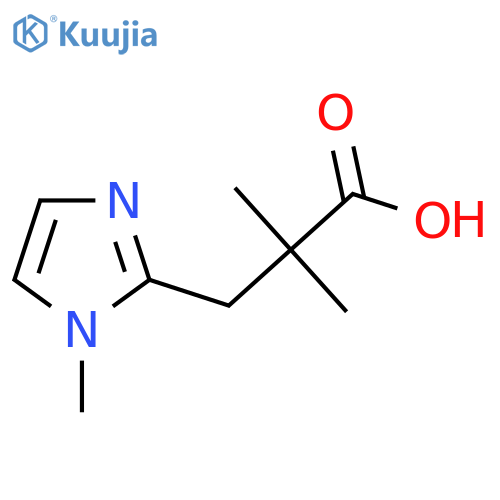 2,2-Dimethyl-3-(1-methyl-1h-imidazol-2-yl)propanoic acid structure