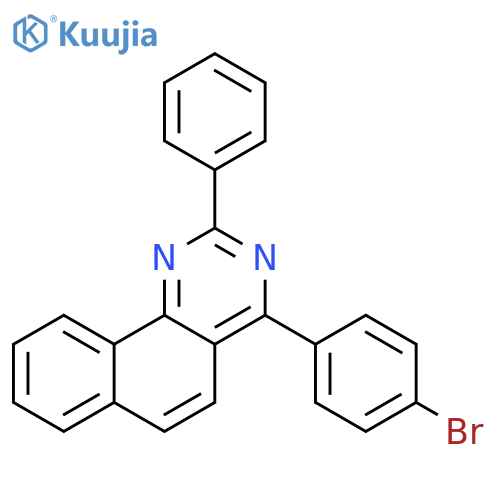 Benzo[h]quinazoline, 4-(4-bromophenyl)-2-phenyl- structure