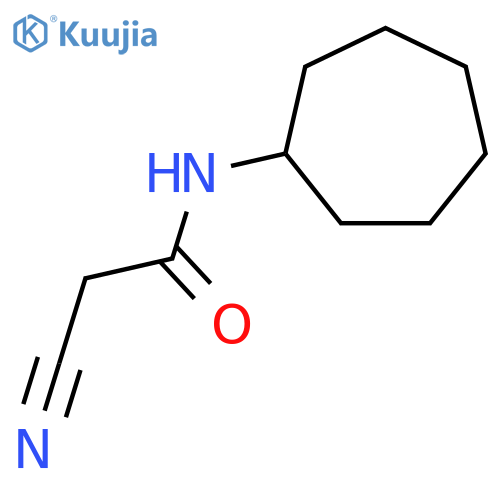 2-Cyano-N-cycloheptylacetamide structure