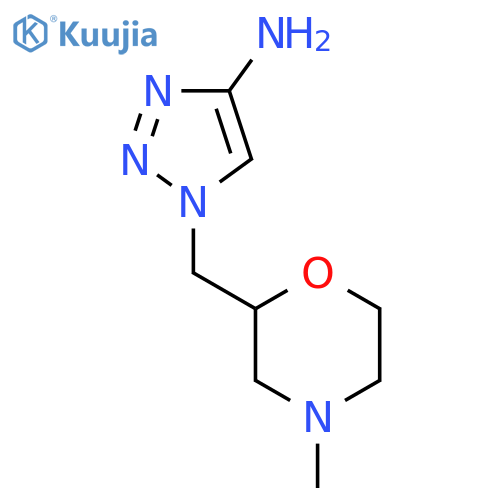 1-(4-methylmorpholin-2-yl)methyl-1H-1,2,3-triazol-4-amine structure
