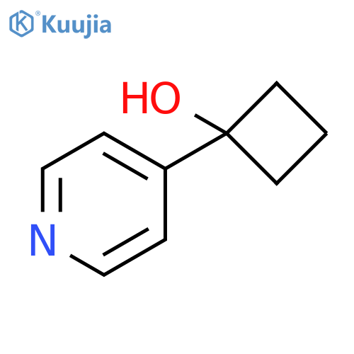 1-(pyridin-4-yl)cyclobutan-1-ol structure