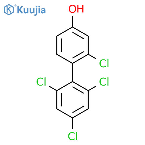 [1,1'-Biphenyl]-4-ol,2,2',4',6'-tetrachloro- structure