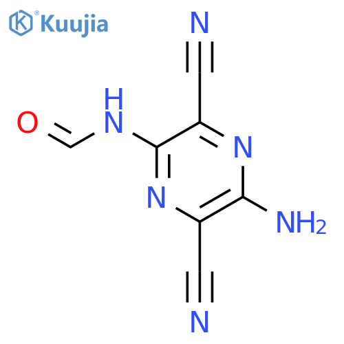 Formamide,N-(5-amino-3,6-dicyano-2-pyrazinyl)- structure