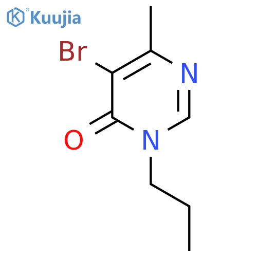 5-Bromo-6-methyl-3-propyl-3,4-dihydropyrimidin-4-one structure