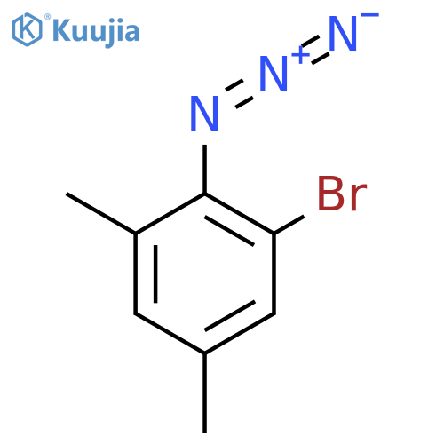 2-Azido-1-bromo-3,5-dimethylbenzene structure