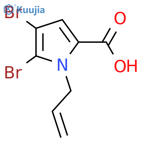 4,5-Dibromo-1H-pyrrole-2-carboxylic acid; N-2-Propenyl structure