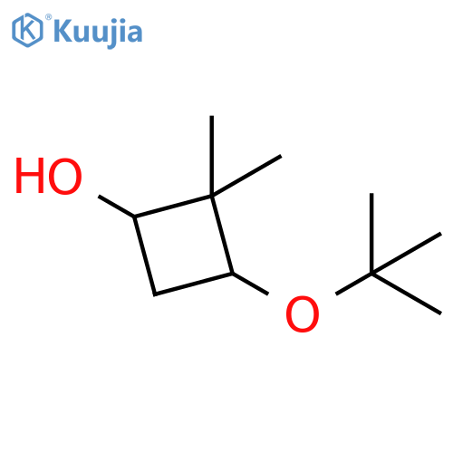 3-(tert-butoxy)-2,2-dimethylcyclobutan-1-ol structure