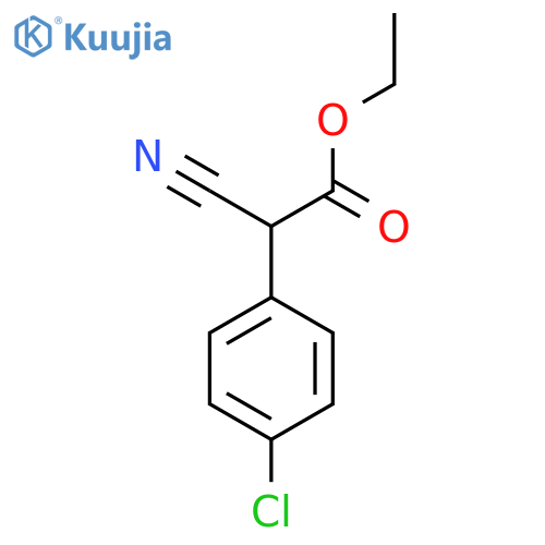 Ethyl (4-chlorophenyl)cyanoacetate structure