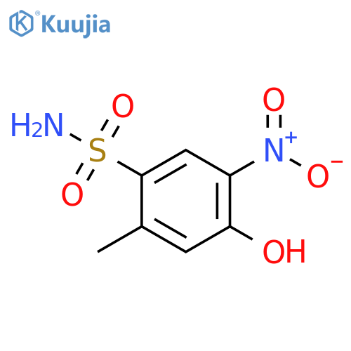 4-hydroxy-2-methyl-5-nitrobenzene-1-sulfonamide structure