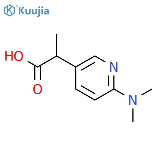 2-6-(dimethylamino)pyridin-3-ylpropanoic acid structure