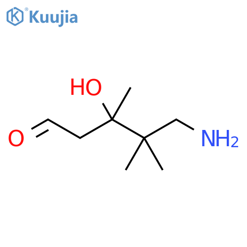 Pentanal, 4-(aminomethyl)-3-hydroxy-3,4-dimethyl- structure