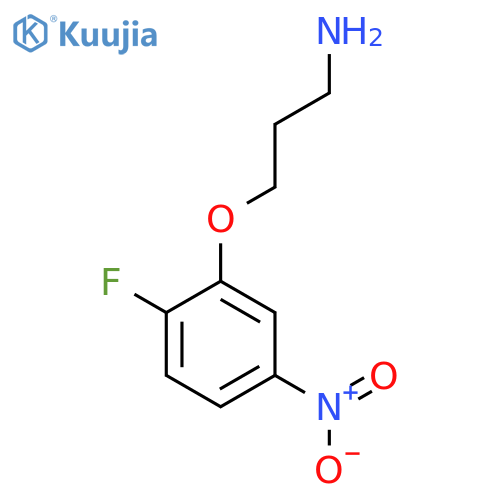 3-(2-fluoro-5-nitrophenoxy)propan-1-amine structure