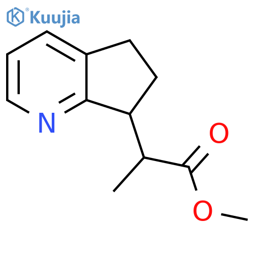 methyl 2-{5H,6H,7H-cyclopentabpyridin-7-yl}propanoate structure