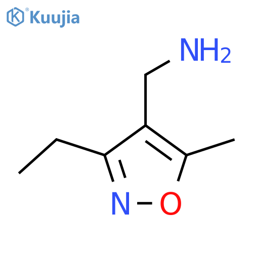 (3-Ethyl-5-methyl-1,2-oxazol-4-yl)methanamine structure