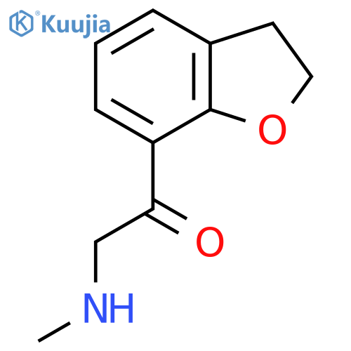 1-(2,3-dihydro-1-benzofuran-7-yl)-2-(methylamino)ethan-1-one structure
