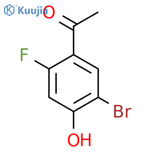 1-(5-bromo-2-fluoro-4-hydroxyphenyl)ethan-1-one structure